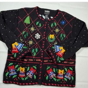 Vintage Designers Originals Ho Ho Ho Womens Christmas Sweater Size‎ S